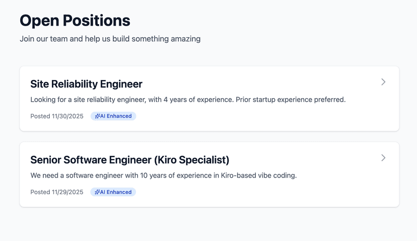 AI-Powered Job Descriptions